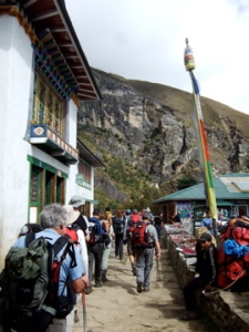 Village on the way to Tengboche (Photo by OMer and Freedom Climber, Nancy Byrne)